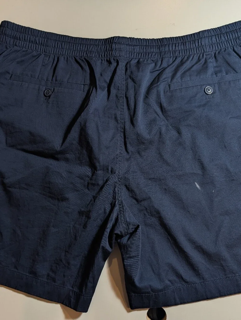 J Crews Men's XL Navy Drawstring Casual Shorts NWT